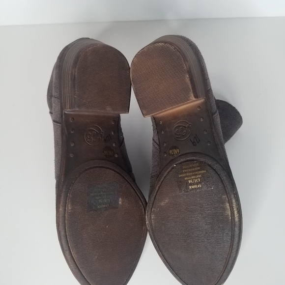 LUCKY BRAND NWOT Breck Gray Suede Bootie - Picture 3 of 8